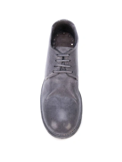 Shop Guidi Lace Up Shoes In Grey