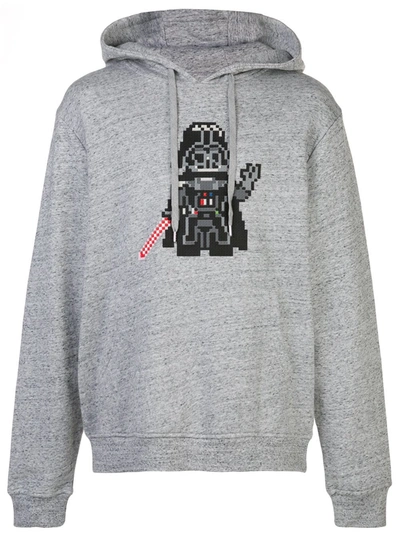 Shop Mostly Heard Rarely Seen 8-bit Invader Jersey Hoodie In Grey