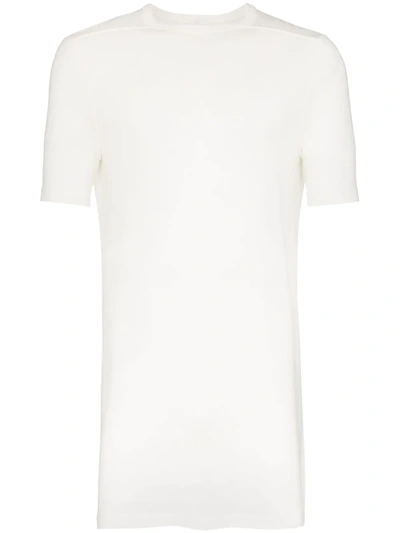 Shop Rick Owens Long-line Relaxed T-shirt In White