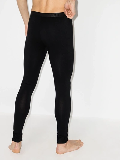 Shop Cdlp Stretch Thermal Leggings In Black
