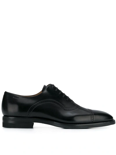 Shop Bally Brogue Lace-up Shoes In Black