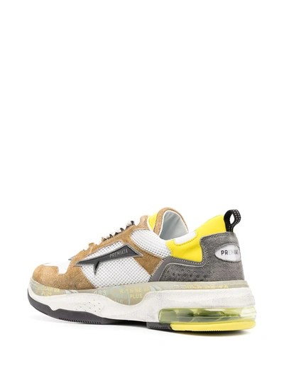 Shop Premiata Drake Low-top Leather Sneakers In White