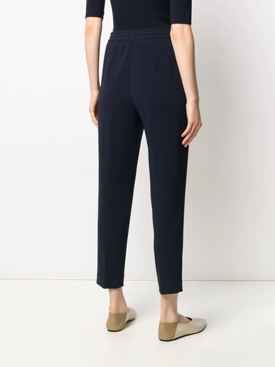 Shop Filippa K Fiona Drapey Drawstring-waist Trousers In Blue