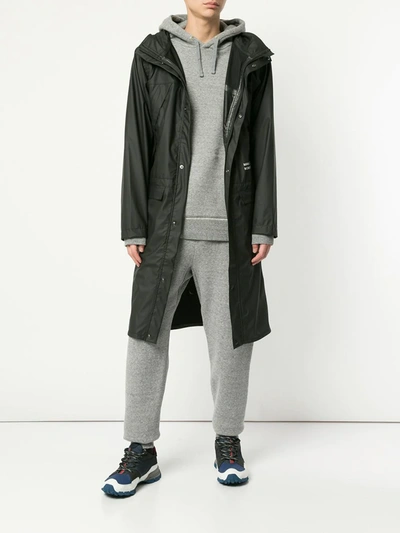 MAKAVELIC MOT LONG RAINCOAT - 黑色