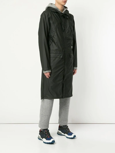 MAKAVELIC MOT LONG RAINCOAT - 黑色