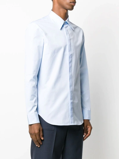 Shop Maison Margiela Concealed Fastening Shirt In Blue