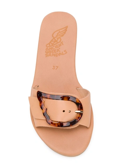 Ancient Greek Sandals Aglaia Slides In Neutrals