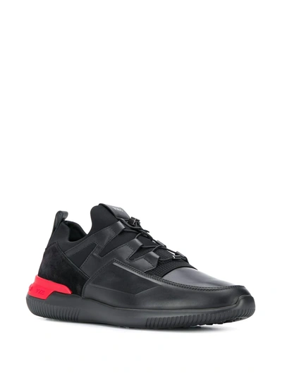 Shop Tod's Pull-on Low-top Sneakers In Black