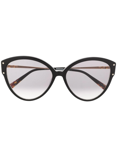 Shop Missoni Cat-eye Sunglasses In Black
