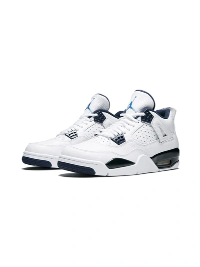 Shop Jordan Air  4 Retro Ls "legend Blue" Sneakers In White