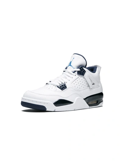 Shop Jordan Air  4 Retro Ls "legend Blue" Sneakers In White