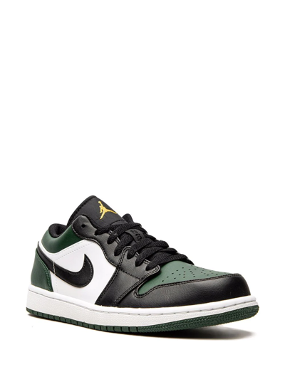 Jordan 1 Low "green Toe" Sneakers In Green