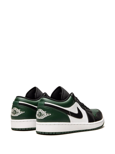Jordan 1 Low "green Toe" Sneakers In Green