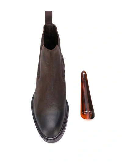 Shop Scarosso Chelsea Boots In Brown