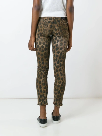 Shop R13 Leopard Print Skinny Jeans In Brown