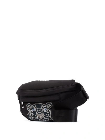 Shop Kenzo Tiger-print Belt Bag In Black