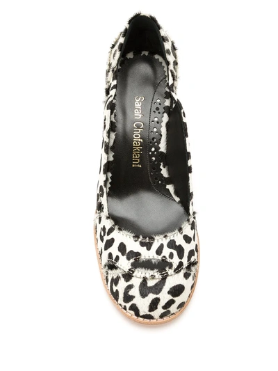 Sarah Chofakian Bruxelas Leather Pumps In Black