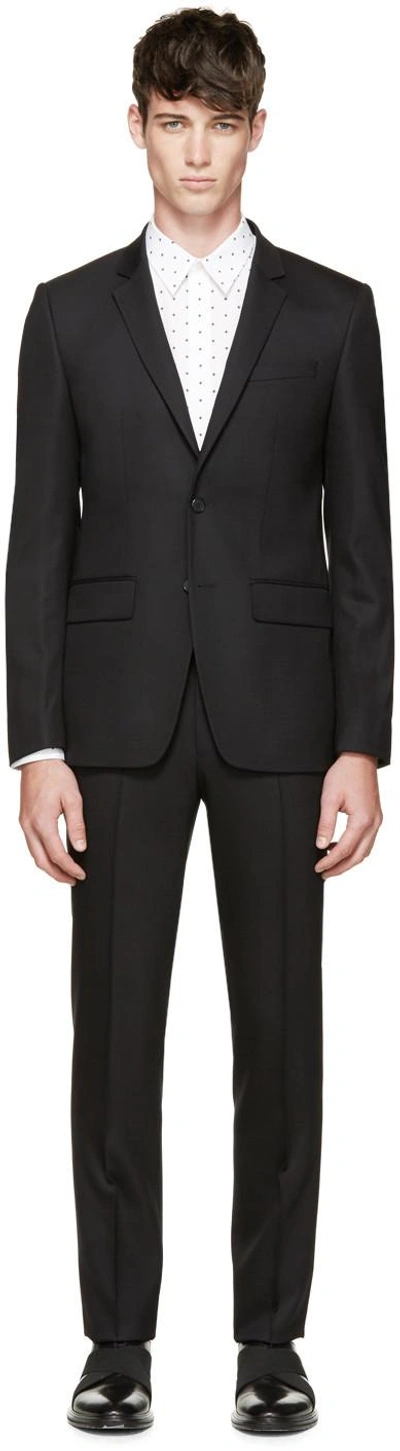 Shop Givenchy Black Wool Suit