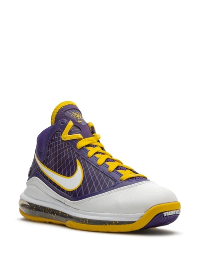 Shop Nike Lebron Vii Qs "media Day" Sneakers In Purple