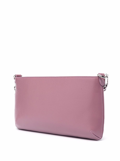 Shop By Far Zipped Shoulder Bag In Rosa