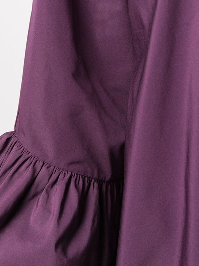 Shop Valentino Oversized Shift Dress In Purple