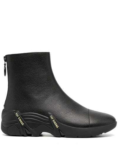 Shop Raf Simons Cylon Ankle Boots In Black