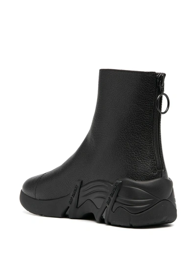 Shop Raf Simons Cylon Ankle Boots In Black