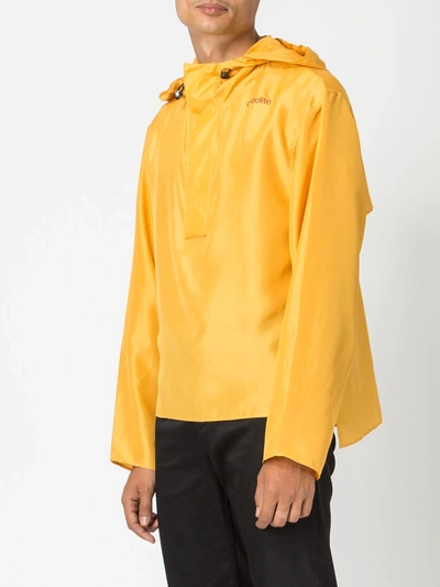 Shop Wales Bonner Lightweight Hooded Jacket In Yellow