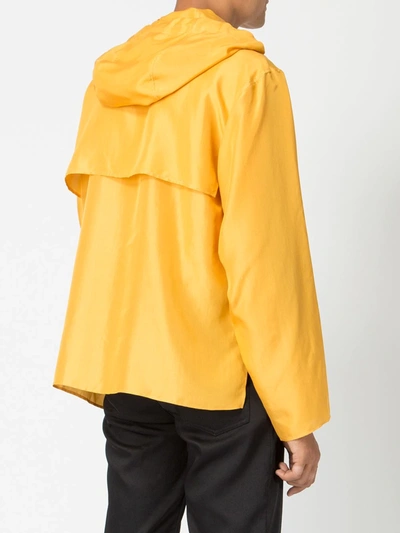 Shop Wales Bonner Lightweight Hooded Jacket In Yellow