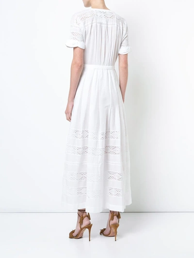 Shop Loveshackfancy Edie Lace Maxi Dress In White