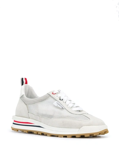 Shop Thom Browne Tech Runner Low-top Sneakers In White