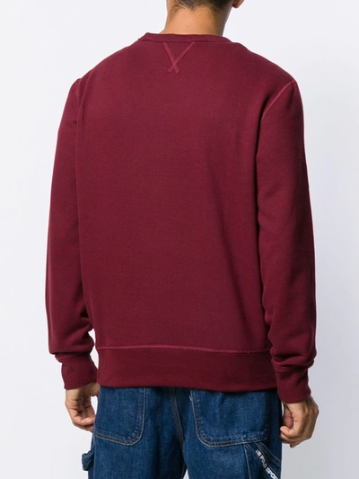 Shop Polo Ralph Lauren Embroidered Logo Jumper In Red