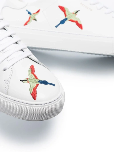 Shop Axel Arigato Embroidered Birds Clean 90 Sneakers In White