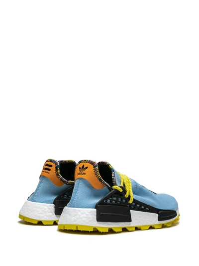 Shop Adidas Originals X Pharrell Solar Hu Nmd "inspiration Pack Clear Sky" Sneakers In Blue