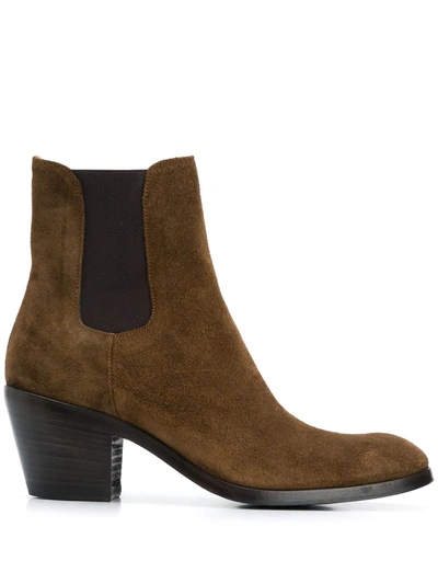 Shop Alberto Fasciani Suede Ankle Boots In Brown