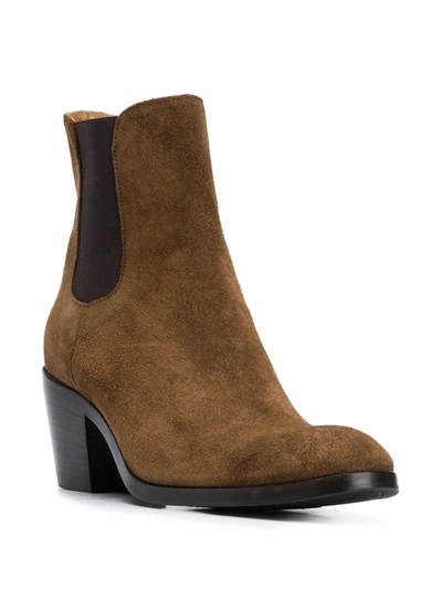 Shop Alberto Fasciani Suede Ankle Boots In Brown