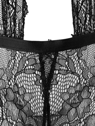 Maison Close Le Petit Secret Thong Bodie In Black