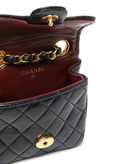 CHANEL Pre-Owned 1990-2000s micro Classic Flap belt bag - Brown, £4173.00