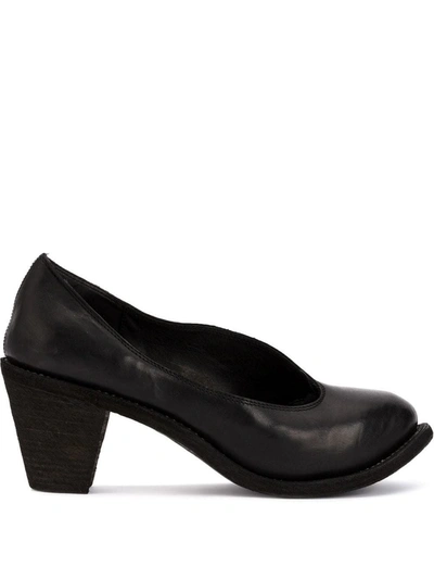 Shop Guidi Chunky-heel Pumps In Black