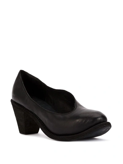 Shop Guidi Chunky-heel Pumps In Black