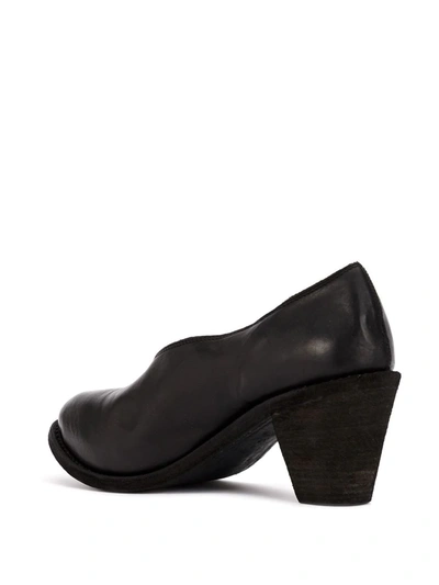 Shop Guidi Chunky-heel Pumps In Black