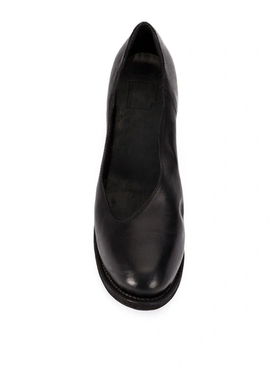 Guidi Chunky-heel Pumps In Black