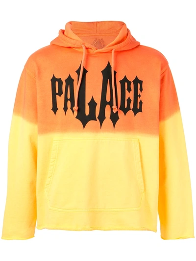Shop Palace La Hippy Logo-print Hoodie In Orange