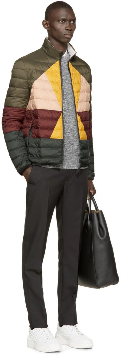 Shop Valentino Multicolor Down Jacket