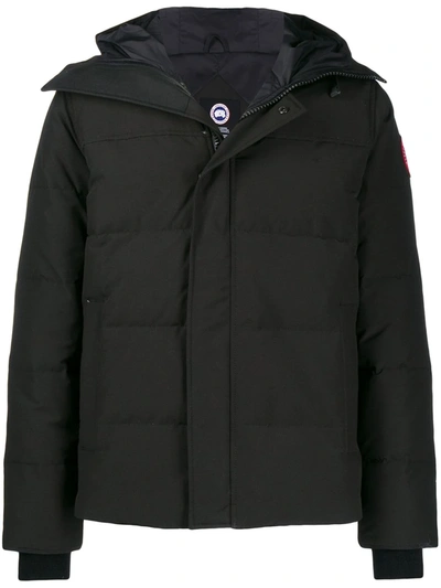 Shop Canada Goose Macmillan Hooded Jacket In Black