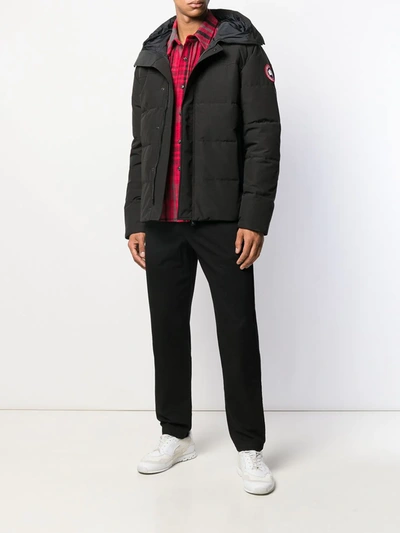 Shop Canada Goose Macmillan Hooded Jacket In Black