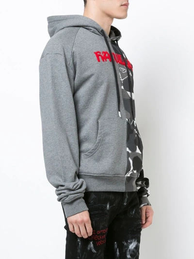 Haculla Block Camouflage Cotton Hoodie In Grey