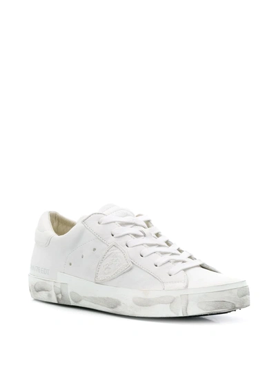 Shop Philippe Model Paris Prsx Basic Low-top Sneakers In White