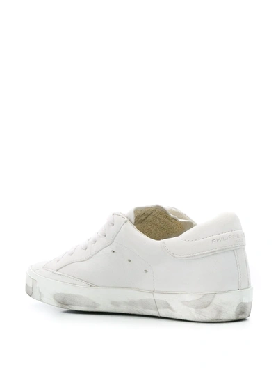 Shop Philippe Model Paris Prsx Basic Low-top Sneakers In White