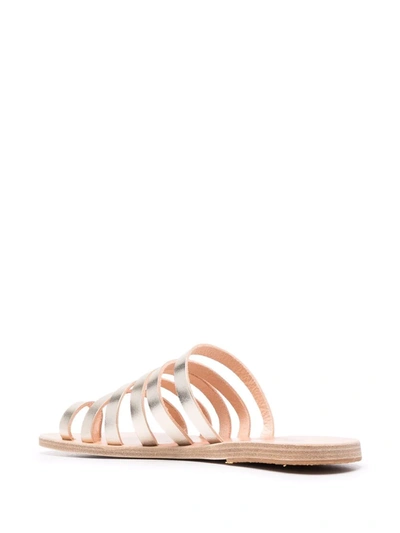 Shop Ancient Greek Sandals Niki Metallic-effect Sandals In Gold